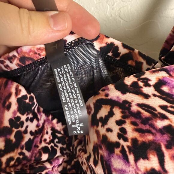 Torrid Leopard Pink One Piece Swimsuit 3X NWT D/DD 15900342 - Picture 6 of 14
